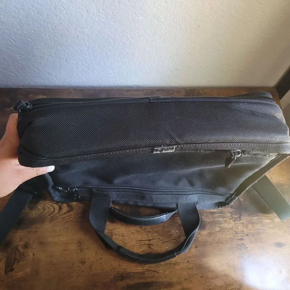 Tumi Ballistic Black Nylon Computer Laptop Briefcase 26111D4 14” x 10” x 3”